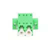 Adaptador de fibra ótica Extralink LC/APC monomodo duplex, verde, conector LC/APC macho