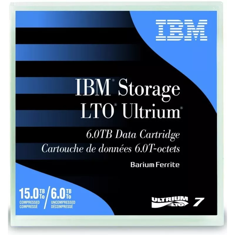 Cartucho de dados IBM LTO Ultrium 7 não utilizado 6 TB
