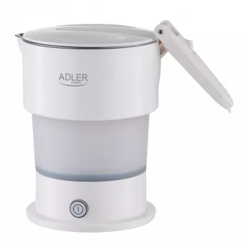 Adler panela de viagem em silicone | AD 1377 | Panela de viagem | 600 W | 0,6 L | Silicone | Branco
