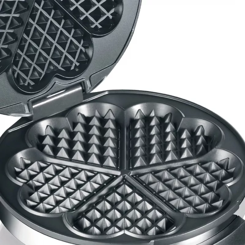 Graef WA 80 máquina de waffles, 900 W, prateada