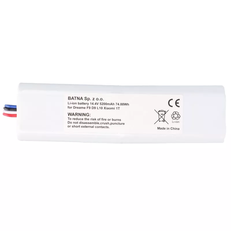 Bateria para Dreame Vacuum F9/D9 PRO, 14,4V 5200mAh