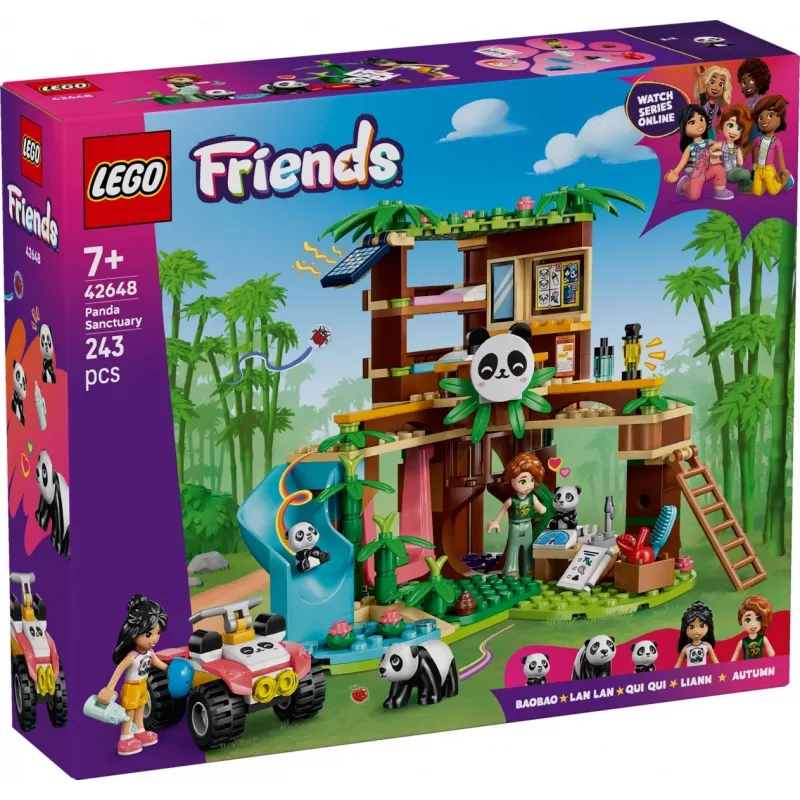LEGO FRIENDS 42648 Santuário dos Pandas cuidados animais