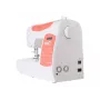 Máquina de costura SINGER C5205, modelo 230239102, máquina de costura doméstica mecânica portátil em laranja coral