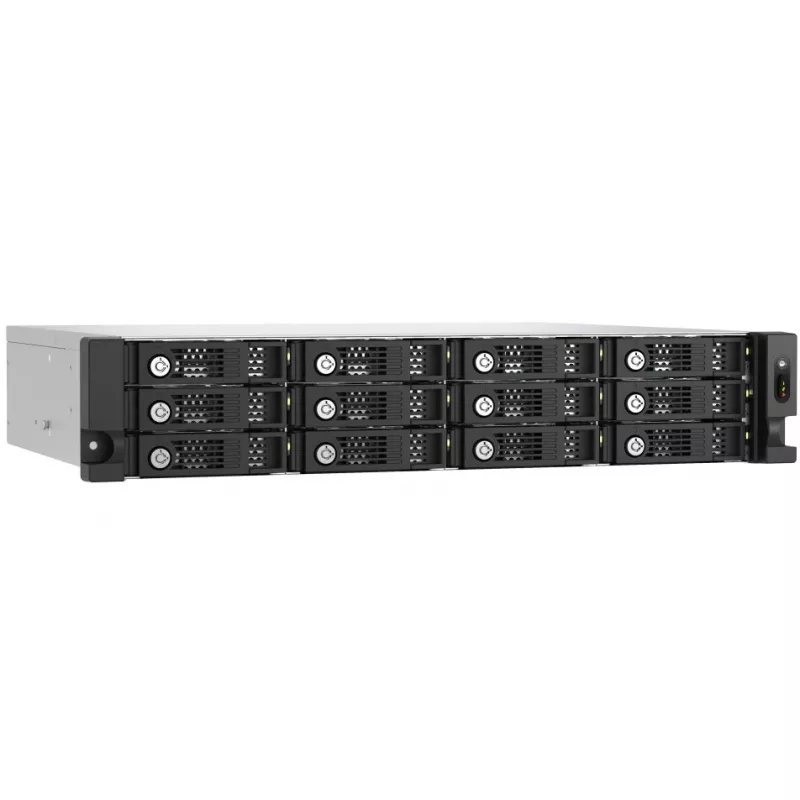 QNAP - conjunto de discos - 12 baías (SATA-600) - SAS 12Gb/s (externo) - Rack - montagem - 2U (TL-R1200PES-RP)