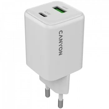 Carregador Canyon CU45AC 45W universal branco carregador rápido AC para interiores