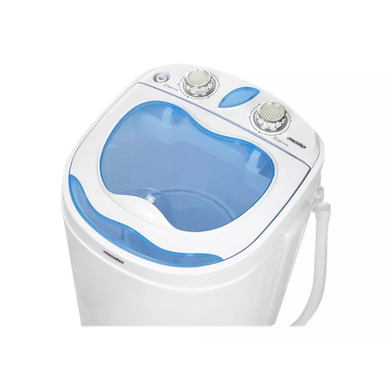 Máquina de lavar de carga superior Mesko MS 8053 — Capacidade de 3 kg, 360×370×530 mm, azul/branco