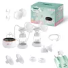 Bomba tira-leite elétrica dupla neno Bella Twin Moon – sem fios, bifásica, LCD, biberões de 150 ml, madrepérola