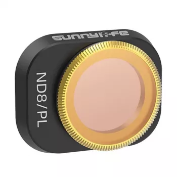 Conjunto de filtros Sunnylife para DJI Mini 4 Pro – filtros de densidade neutra e polarização 4 lentes (ND8, ND16, ND32, ND64)