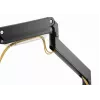 Suporte de monitor de secretária GEMBIRD MA-DA3-03, 3 braços, mola a gás, VESA 75–100x100, suporta 3 ecrãs até 27 polegadas, máx. 18 kg, preto