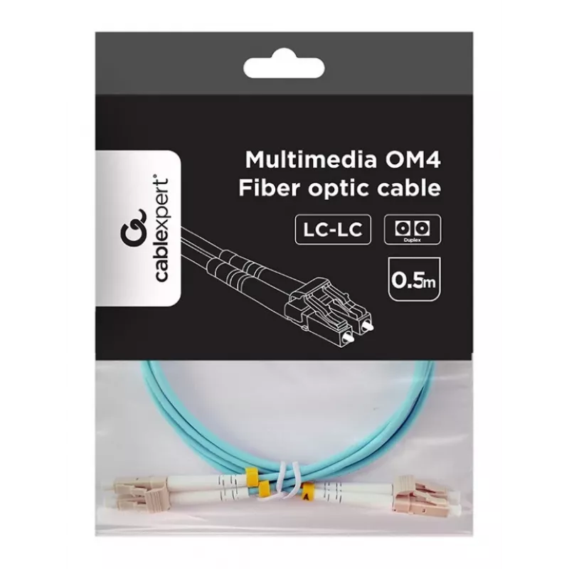 Cabo multimodo duplex OM4 50/125, LC/LC, 0,5 m