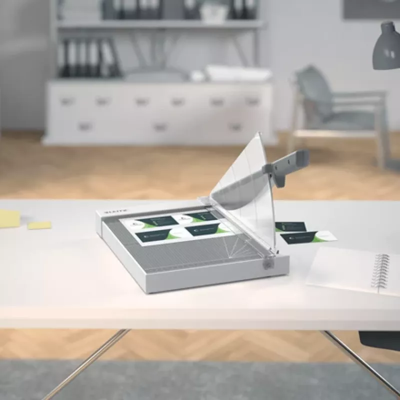 Cortapapel Leitz Precision Home Office A4, 10 folhas, fixação manual, aço inoxidável, A4, 80 g/m², antracite