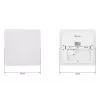 Plafond Tellur Tellur WiFi LED 24W Quadrado — 24W LED, plafond quadrado, controlo Wi-Fi