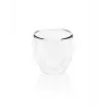 Conjunto de copos de café expresso Eta 80 ml transparente vidro borossilicato