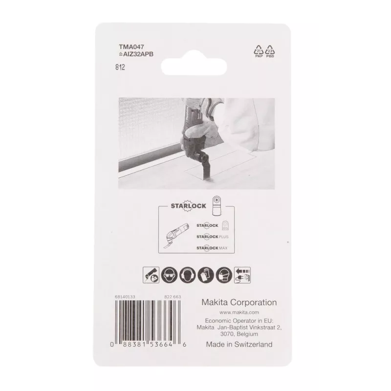 Makita B-64814-5 (TMA047) lâminas de corte por imersão, 32 mm, Starlock, bimetálicas, 5 un.