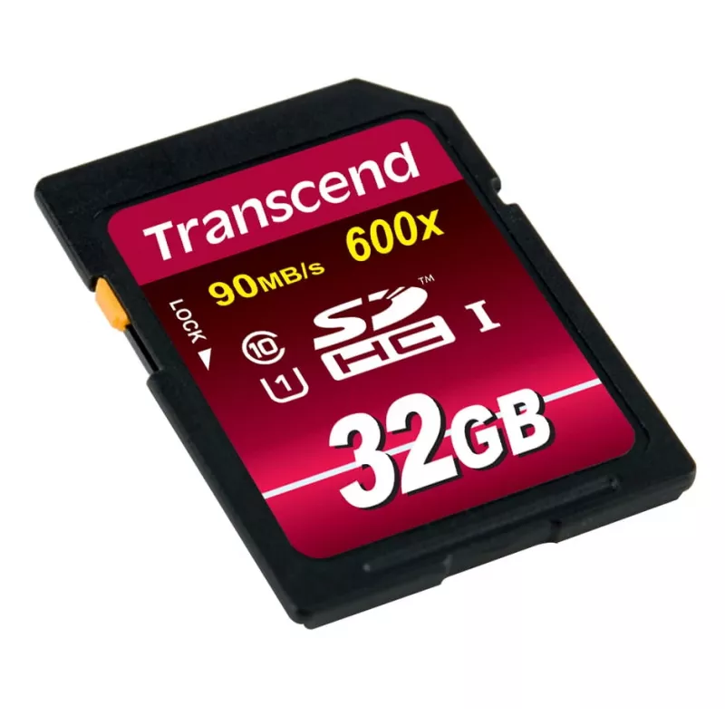 Memória flash Transcend 32 GB SDHC UHS-I 600x TS32GSDHC10U1