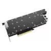 Bloco de água para GPU Alphacool ES de 1 slot para Nvidia H200 141GB NVL, 2x G1/4, preto/carbono