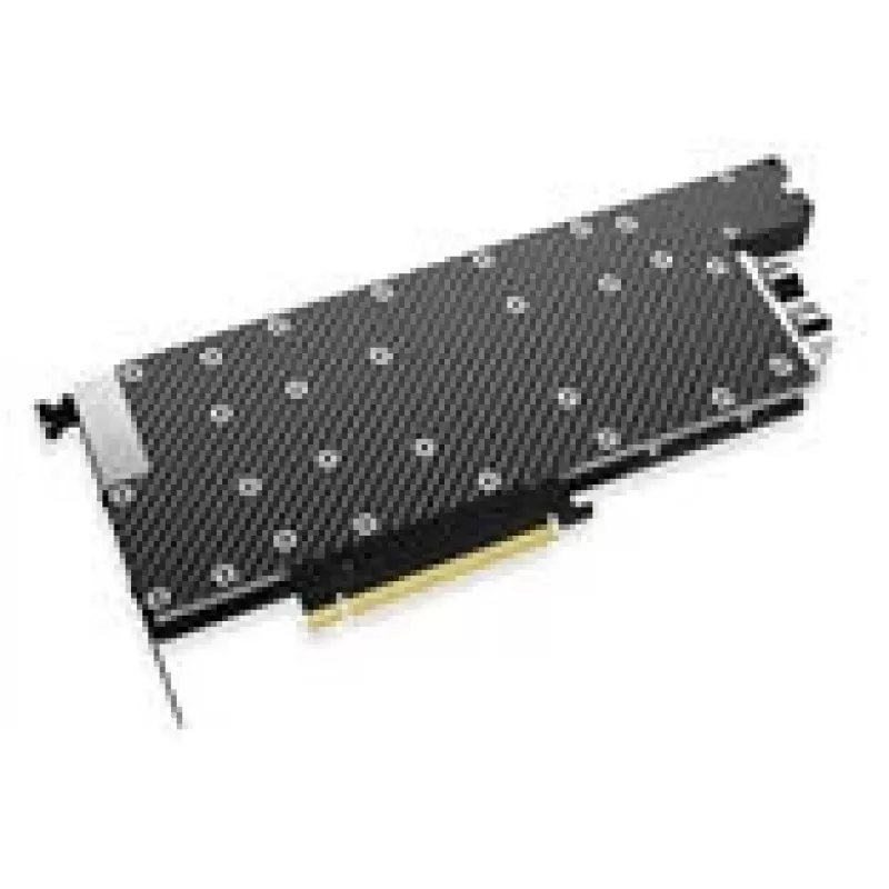 Bloco de água para GPU Alphacool ES de 1 slot para Nvidia H200 141GB NVL, 2x G1/4, preto/carbono