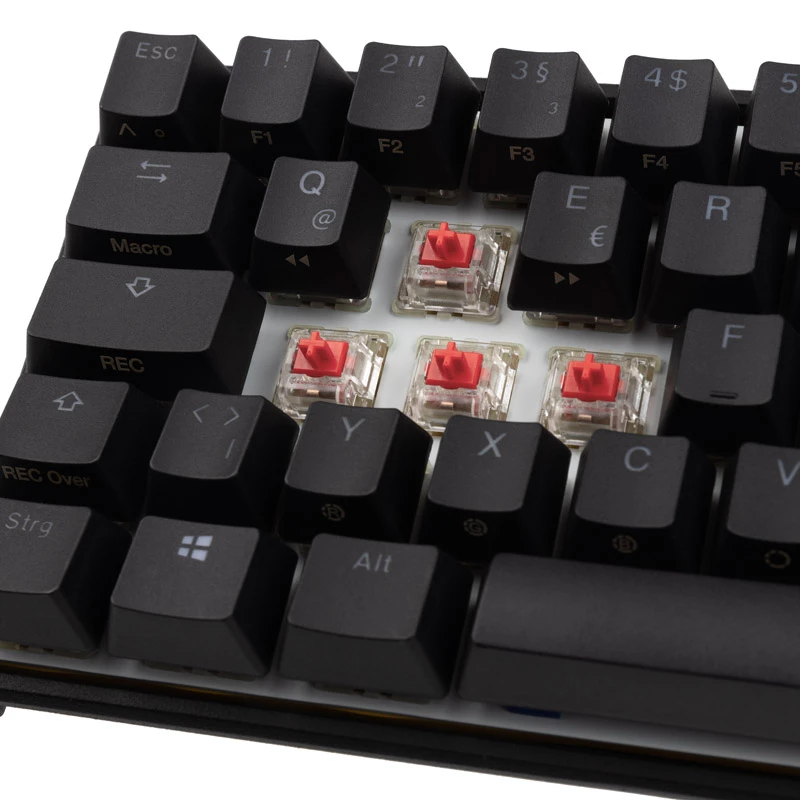 Teclado Ducky Mecha Pro SF Gaming USB Alemão preto