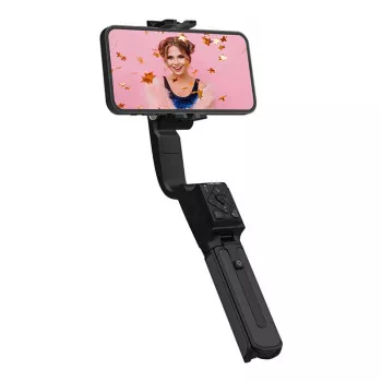 Estabilizador de câmara para smartphone Hohem iSteady Q preto 360° pan-roll