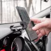 Suporte para telefone Tellur TLL171261 — suporte universal compacto para automóvel e secretária, ângulo ajustável, preto