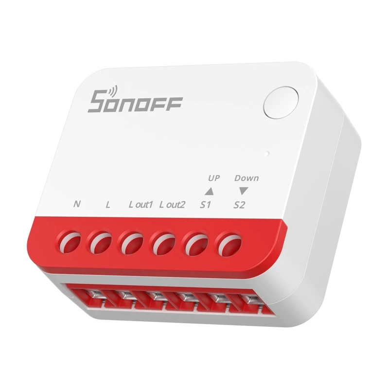 Interruptor inteligente Sonoff MINI-ZBRBS compatível com ZigBee tamanho mini para instalação encastrada, relé plano