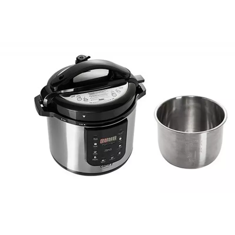 Panela elétrica multifunções Camry CR 6409 6 L 1000 W preto, aço inoxidável