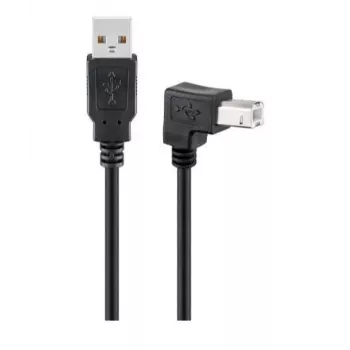 Cabo USB Microconnect USBAB2ANGLED USB 2.0 2 m USB A USB B preto