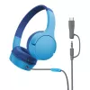 Auscultadores on-ear Belkin SoundForm Mini com fios 3,5 mm USB-C azul