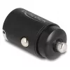 DeLOCK 64278 Mini carregador de automóvel USB-C PD 3.0, 30 W, 3 A, preto