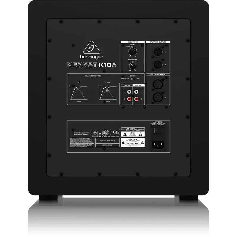 Subwoofer ativo Behringer K10S preto