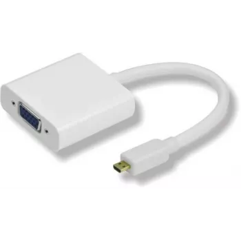 Adaptador de cabo de vídeo Microconnect HDMIDVGA 0,25 m HDMI Type-D (Micro) VGA (D-Sub) branco