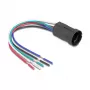 Delock 90792 Tomada para botão de pressão ou interruptor de 19 mm de 5 pinos