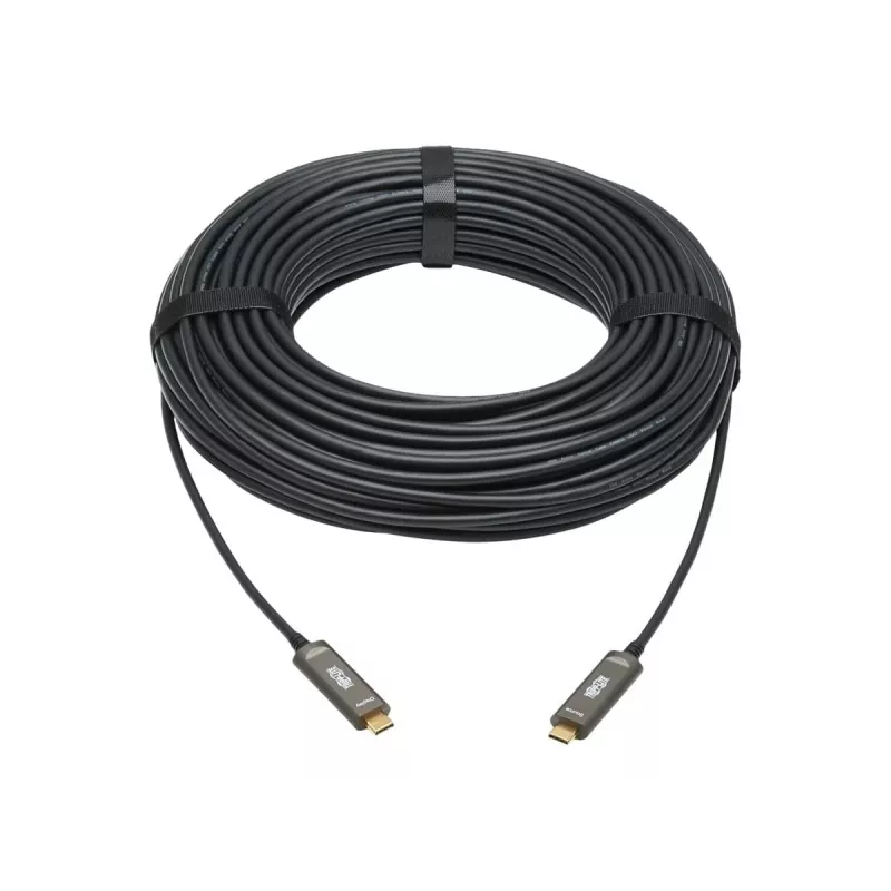 Cabo de fibra ótica ativo (AOC) com certificação plenum USB-C para USB-C da série Eaton Tripp Lite