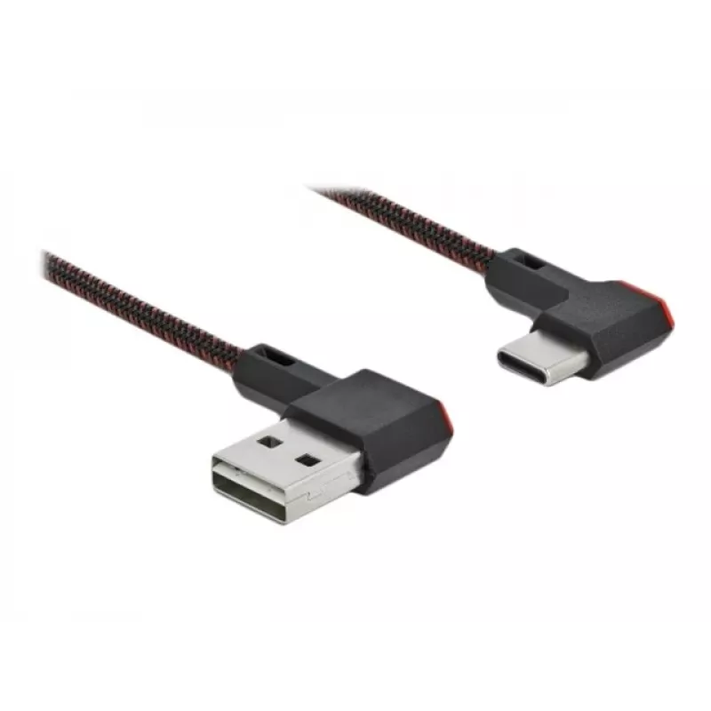 Cabo USB DeLOCK EASY-USB 2.0 ficha Type-A para ficha Type-C 0,5 m preto