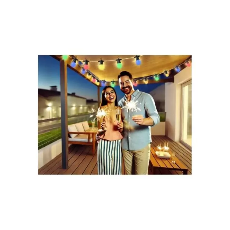 WOOX R5195 Fita de luz decorativa inteligente 9m RGB+CCT, Google Assistant e Amazon Alexa, IP65