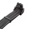 Cabo de ligação CableMod C-Series Pro variante A 90° 16-Pin para 4×8-Pin PCIe carbono