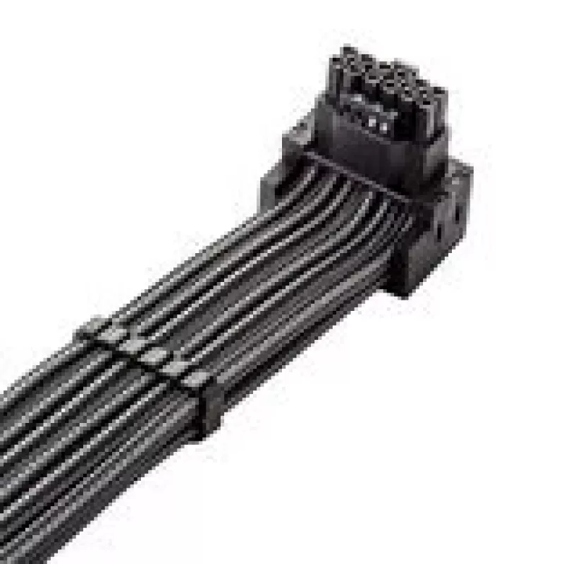 Cabo de ligação CableMod C-Series Pro variante A 90° 16-Pin para 4×8-Pin PCIe carbono
