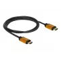 Cabo HDMI DeLOCK 85728 1,5 m Type-A preto dourado