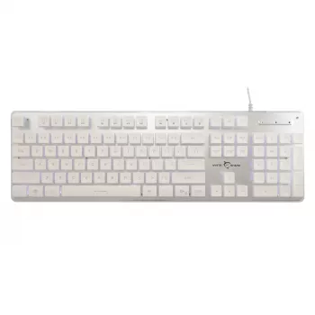 Teclado mecânico gaming White Shark TACHI-W-US — layout compacto TACHI White