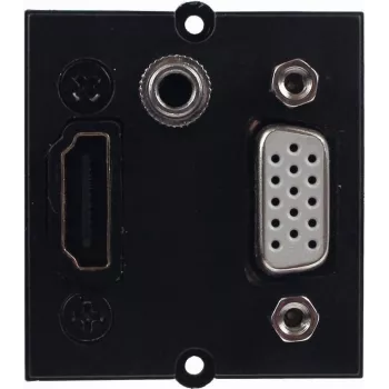 Bachmann 917.226 – 0,2 m – HDMI – VGA – jack 3,5 mm – HDMI – VGA – jack 3,5 mm – macho – fêmea – preto