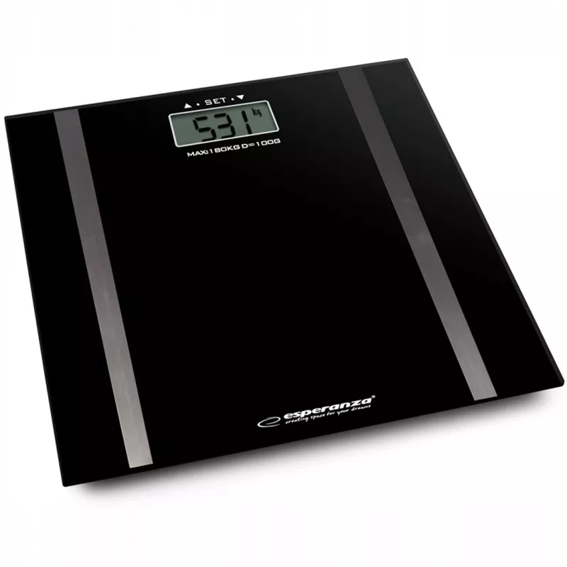 Balança de pessoas Esperanza EBS018K – eletrónica, 180 kg, preta