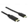 Cabo USB DeLOCK 2 m USB2.0-C USB2.0 Micro-B preto