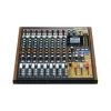 Tascam Model 12 mesa de mistura de 10 canais com gravador de 12 pistas, 20–20000 Hz, preto/madeira