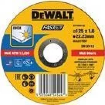 Disco de corte DEWALT DT43902-QZ - para metal, betão - 125 mm (DT43902-QZ)