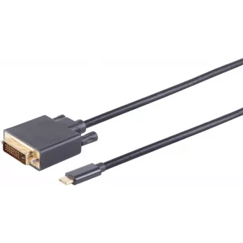 Cabo DVI-D USB Type-C ShiverPeaks BS10-58025 1 m
