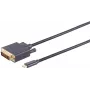 Cabo DVI-D USB Type-C ShiverPeaks BS10-58025 1 m