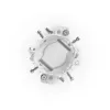 Ubiquiti UACC-Wave-AP-Micro-Mount suporte de montagem em poste para 4 Wave AP Micro, aço inoxidável, poste de 25–76 mm, branco