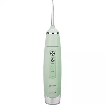 Irrigador oral sem fios Haxe RUBIS HX 716 – pressão de água 30–90 psi, 3 níveis de potência, depósito de 0,165 l, 4 acessórios, verde