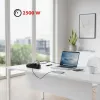 Extensão elétrica MACLEAN MCE389 B — 6 tomadas, 4×USB-A + 1×USB-C, 110–240V, 2,1A, 2500W, cabo de 1,5 m, preto
