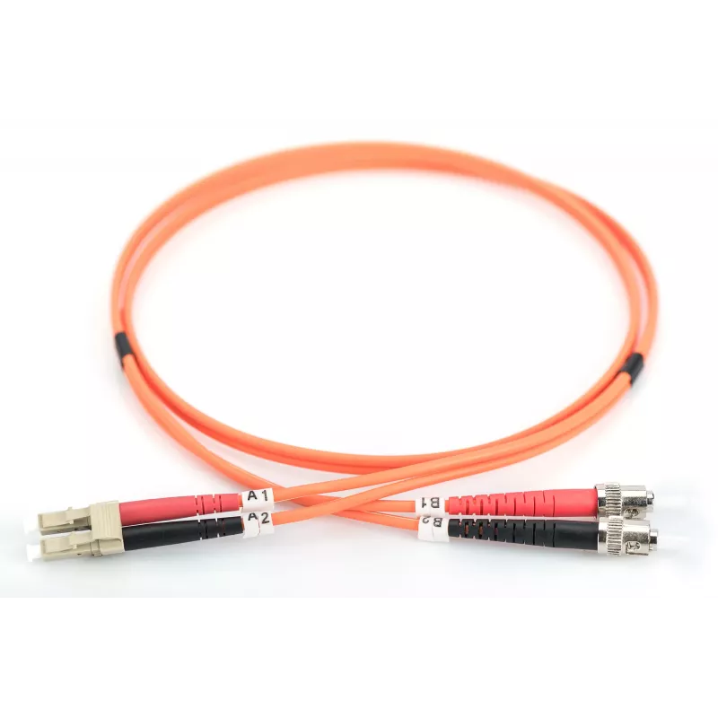Cabo de rede de fibra ótica multimodo - LC - ST - 10 m - I-VH - OM2 - LC - ST